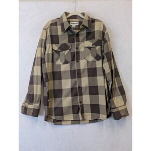 Ablanche New York Men's Size M Plaid Flannel‎ Long Sleeve Button Up Shirt